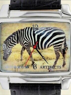 Rare: Museum Artifacts THE ZEBRA Watch Japanese Quartz Stainless Steel Unisex